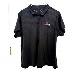 Womens Antigua Black Red Rocks Ampitheatre Golf Polo Size XL
